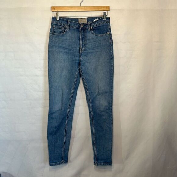 Everlane Blue  High Rise Jeans Light Wash Cotton size 29R - Picture 1 of 7